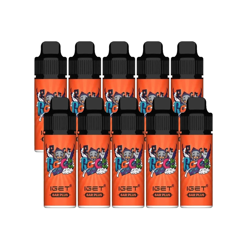 IGET BAR PLUS - ORANGE GRAPE FRUIT LEMON 10 PACK - 6000 PUFFS